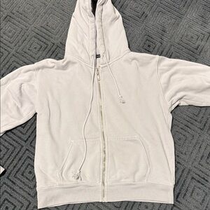 Brandy Melville Pale blue Full-Zip Hoodie